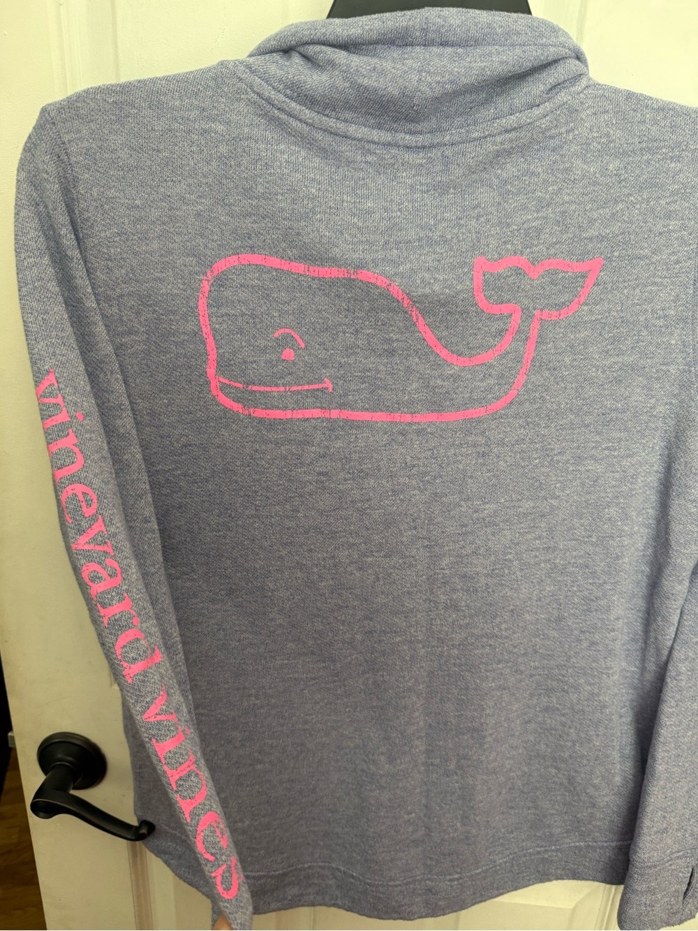 Vineyard Vines Long-Sleeve Whale Tee - Pink Logo